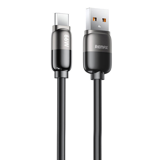 Câble de charge rapide REMAX RC-C038 Capsule 1,2 m 66 W USB vers Type-C en PVC (noir)