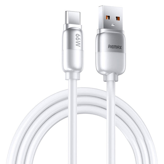 Câble de charge rapide REMAX RC-C038 Capsule 1,2m 66W USB vers Type-C en PVC (Blanc)