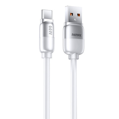 REMAX RC-C038 Capsule 1.2m 66W USB to Type-C PVC Fast Charging Cable(White)