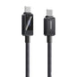 REMAX RC-C069 1.2m 100W Type-C to Type-C Digital Display Braided Fast Charging Cable(Black)
