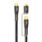 REMAX RC-C165 Prime 1.2m 60W Type-C to Type-C + 8 Pin Braided Fast Charging Cable(Black)