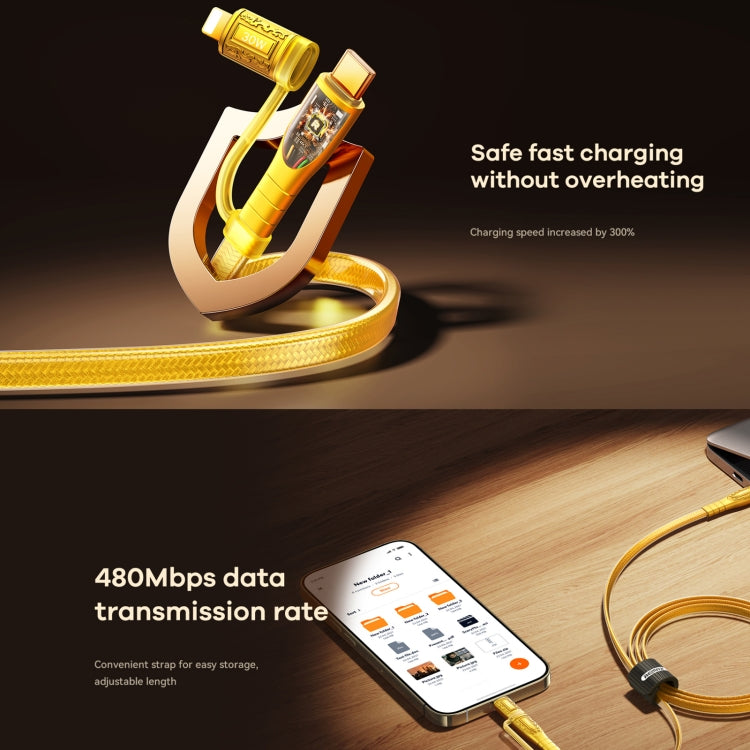 REMAX RC-C165 Prime 1.2m 60W Type-C to Type-C + 8 Pin Braided Fast Charging Cable(Black)