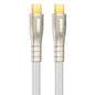 REMAX RC-C166 Prime 1.2m 60W Type-C to Type-C Braided Fast Charging Cable(Silver)