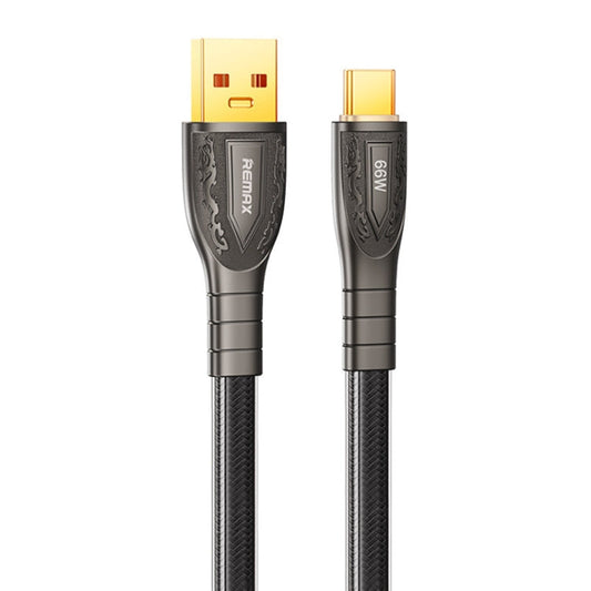 Câble de charge rapide tressé REMAX RC-C167 Prime 1,2 m 66 W USB vers Type-C (noir)