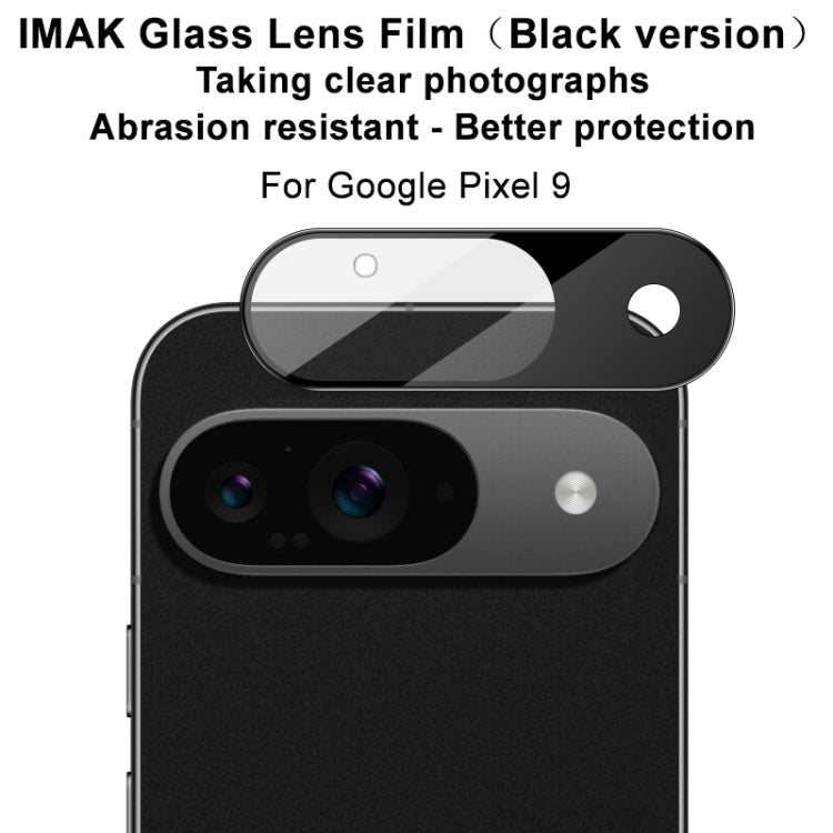For Google Pixel 9 IMAK Rear Camera Lens Glass Film Black Version