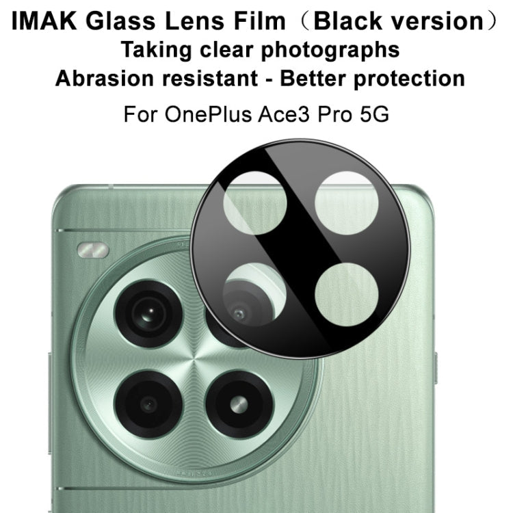 For OnePlus Ace 3 imak Rear Camera Lens Glass Film Black Version