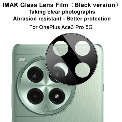 For OnePlus Ace 3 imak Rear Camera Lens Glass Film Black Version