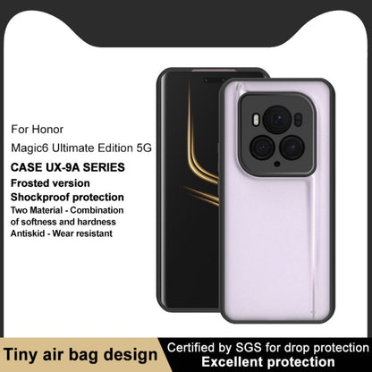 For Honor Magic6 Ultimate imak UX-9A Series Four-corner Airbag Shockproof Frosted PC Phone Case