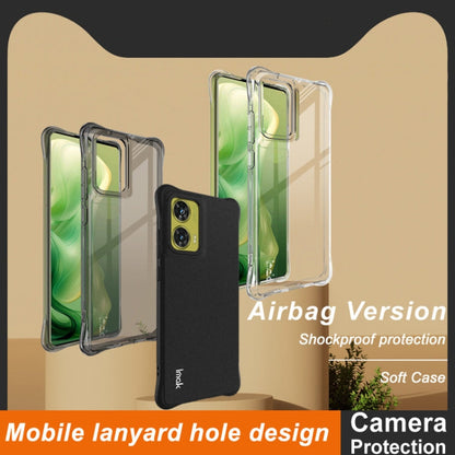 Pour Motorola Moto G85 / S50 Neo Coque de téléphone en TPU antichoc Airbag imak (Transparent)