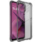 For Motorola Moto G55 imak Shockproof Airbag TPU Phone Case(Transparent Black)