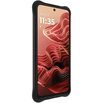 For Motorola Moto G35 5G imak Shockproof Airbag TPU Phone Case(Matte Black)