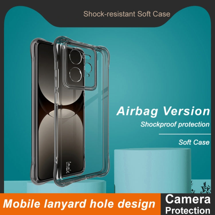 For Realme GT7 Pro 5G imak Shockproof Airbag TPU Phone Case(Transparent Black)