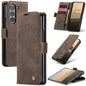 For Samsung Galaxy Z Fold6 5G CaseMe 013 Multifunctional Horizontal Flip Leather Phone Case(Coffee)