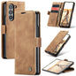 For Samsung Galaxy Z Fold6 5G CaseMe 013 Multifunctional Horizontal Flip Leather Phone Case(Brown)