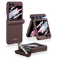For Samsung Galaxy Z Flip6 / Flip7 FE GKK Integrated Magnetic Full Coverage Flip Phone Case with Pen Box+Pen(Wine Red)