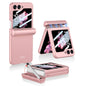 Pour Samsung Galaxy Z Flip6 / Flip7 FE Étui de téléphone à clapet GKK magnétique intégré à couverture complète avec boîte à stylo + stylo (rose)