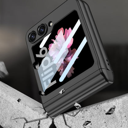 Pour Samsung Galaxy Z Flip6 / Flip7 FE Étui de téléphone à clapet GKK magnétique intégré à couverture complète avec boîte à stylo + stylo (rose)