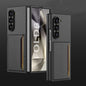 For Samsung Galaxy Z Fold6 GKK Integrated Ultra-thin Card Slots Phone Case(Carbon Fiber Texture)