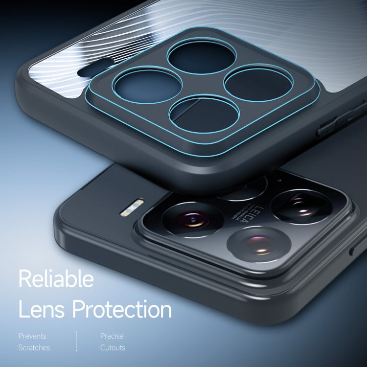 Pour Xiaomi 15 Pro DUX DUCIS Série Aimo Coque de Téléphone en TPU + PC avec Sensation Givrée (Noir)