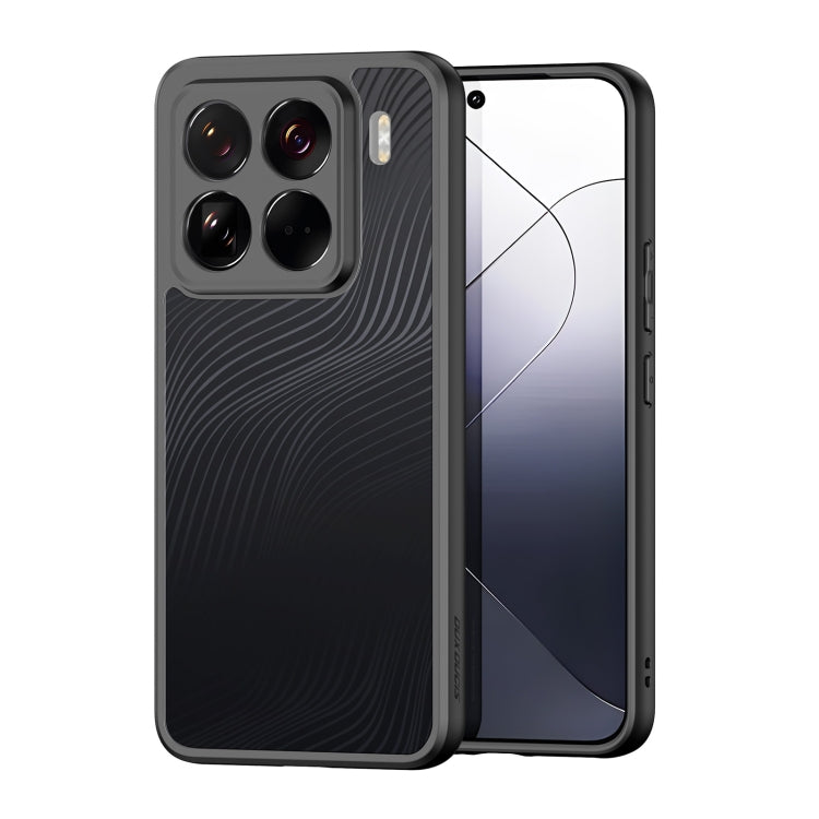 Pour Xiaomi 15 Pro DUX DUCIS Série Aimo Coque de Téléphone en TPU + PC avec Sensation Givrée (Noir)