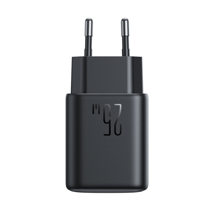 JOYROOM JR-TCF13 25W Dual Ports USB + Type-C Charger, Plug:EU Plug(Black)