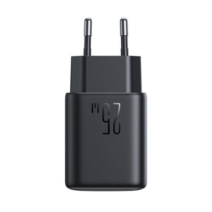 JOYROOM JR-TCF13 25W Dual Ports USB + Type-C Charger, Plug:EU Plug(Black)