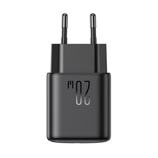 JOYROOM JR-TCF20 PD20W USB-C / Type-C Port Charger, Plug:EU Plug(Black)