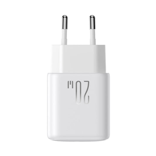 JOYROOM JR-TCF20 PD20W Type-C Port Charger Kit with Type-C to Type-C Cable, Plug:EU Plug(White)