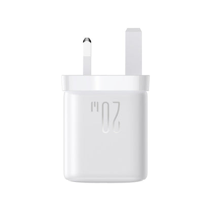 JOYROOM JR-TCF21 20W Dual Ports USB + Type-C Charger, Plug:UK Plug(White)
