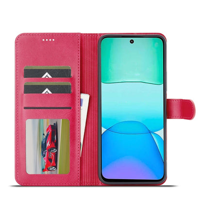 For Redmi 13 4G LC.IMEEKE Calf Texture Leather Phone Case(Red)