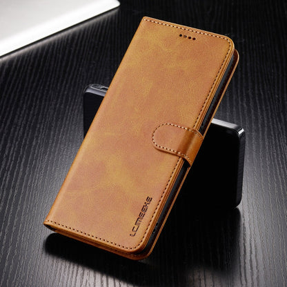For Redmi 13 4G LC.IMEEKE Calf Texture Leather Phone Case(Brown)
