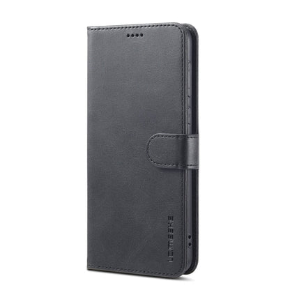 For Redmi A4 5G LC.IMEEKE Calf Texture Leather Phone Case(Black)