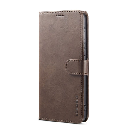 For Redmi A4 5G LC.IMEEKE Calf Texture Leather Phone Case(Coffee)