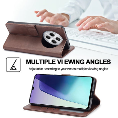 For Redmi A4 5G LC.IMEEKE Calf Texture Leather Phone Case(Coffee)