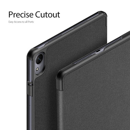 For Huawei MatePad 11.5 S DUX DUCIS Domo Series Cloth Texture Magnetic Leather Tablet Case(Black)