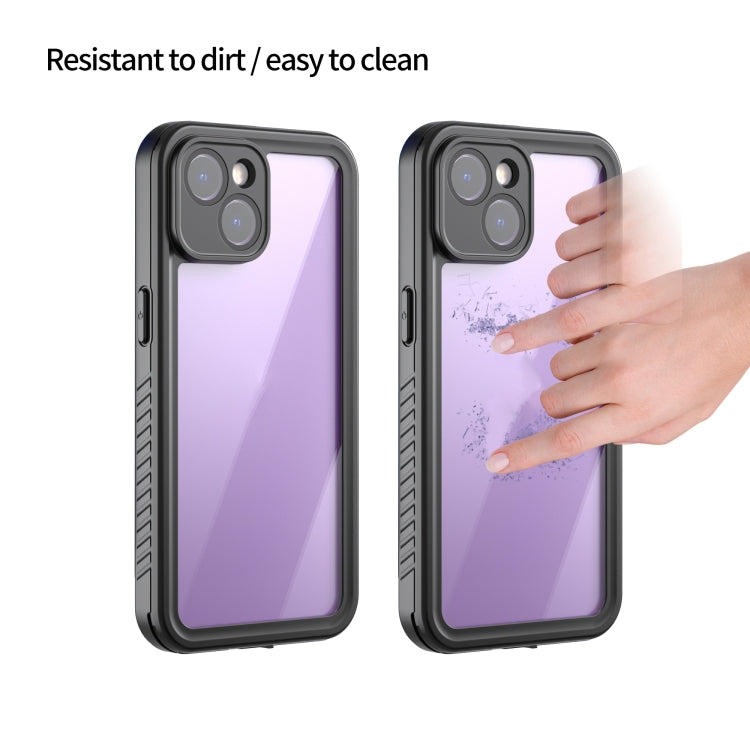 For iPhone 14 RedPepper Shockproof IP68 Waterproof PC + TPU Protective Case(Black)