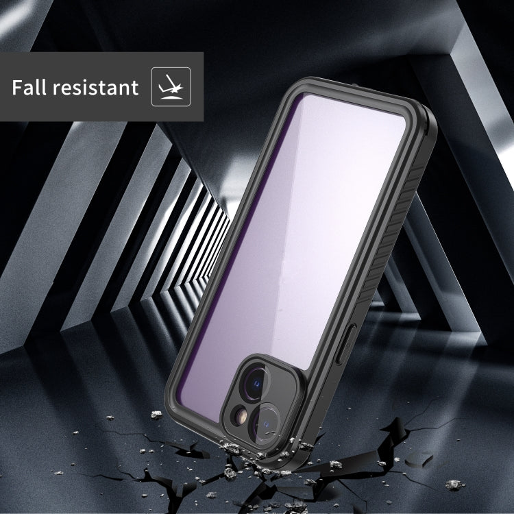 For iPhone 14 RedPepper Shockproof IP68 Waterproof PC + TPU Protective Case(Black)