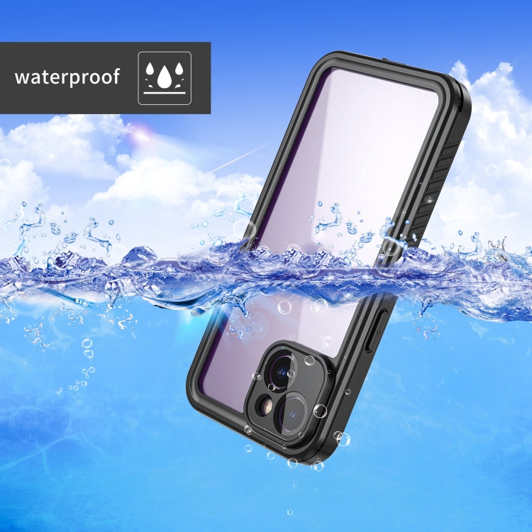 For iPhone 14 RedPepper Shockproof IP68 Waterproof PC + TPU Protective Case(Black)
