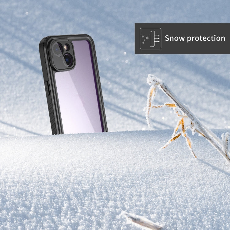 For iPhone 14 RedPepper Shockproof IP68 Waterproof PC + TPU Protective Case(Black)