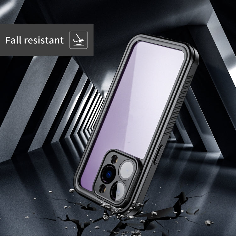 For iPhone 14 Pro RedPepper Shockproof IP68 Waterproof PC + TPU Protective Case(Black)