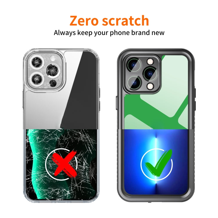 Pour iPhone 14 Pro Max RedPepper Coque de protection antichoc étanche IP68 en PC + TPU (Noir)