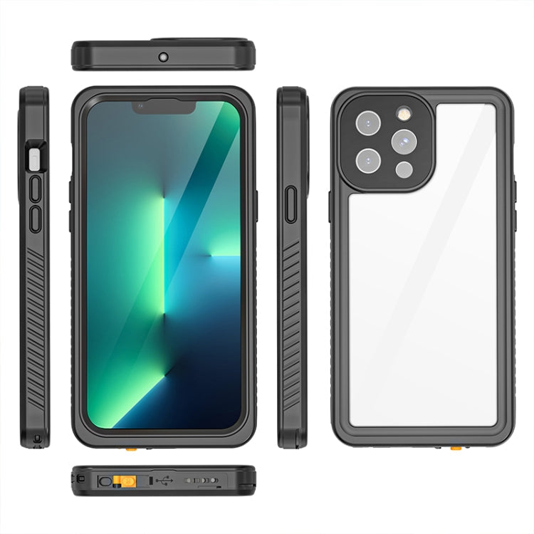 For iPhone 13 Pro Max RedPepper Shockproof IP68 Waterproof PC + TPU Protective Case(Black)