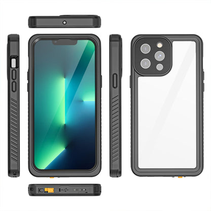 For iPhone 13 Pro Max RedPepper Shockproof IP68 Waterproof PC + TPU Protective Case(Black)