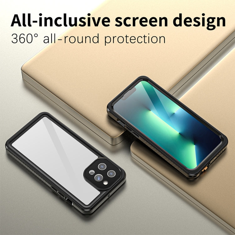 For iPhone 13 Pro Max RedPepper Shockproof IP68 Waterproof PC + TPU Protective Case(Black)