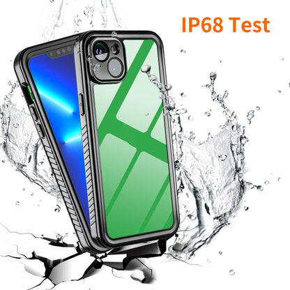 For iPhone 14 Plus RedPepper Shockproof IP68 Waterproof PC + TPU Protective Case(Black)