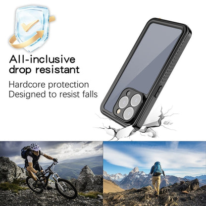 For iPhone 15 Pro Max RedPepper Shockproof IP68 Waterproof PC + TPU Protective Case(Black)