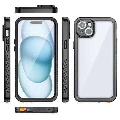 Pour iPhone 15 Plus Étui de protection RedPepper antichoc étanche IP68 PC + TPU (noir)