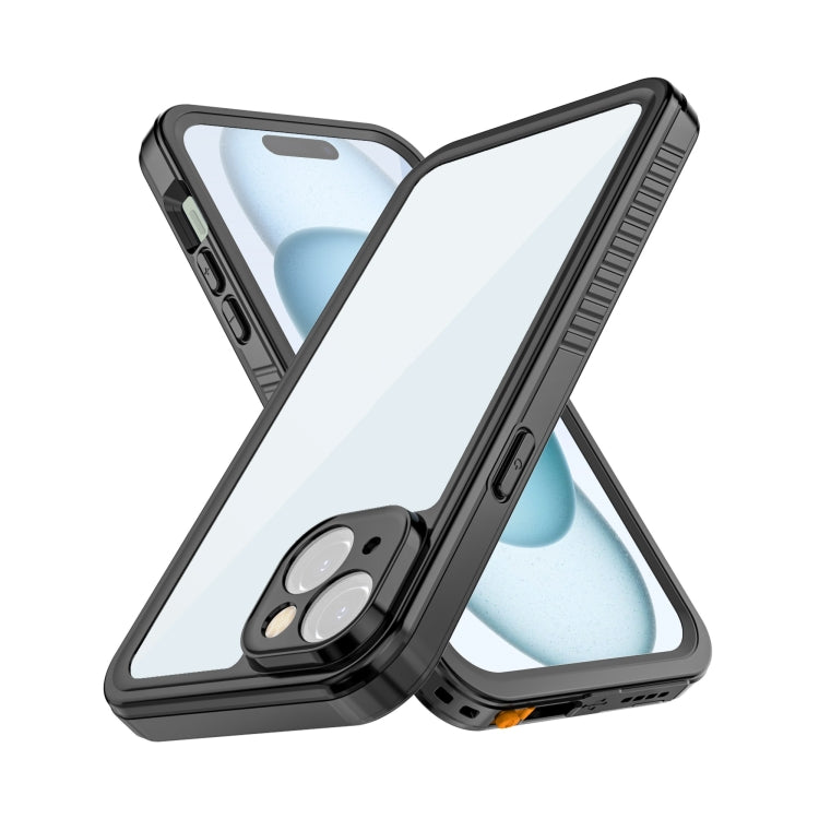 Pour iPhone 15 Plus Étui de protection RedPepper antichoc étanche IP68 PC + TPU (noir)