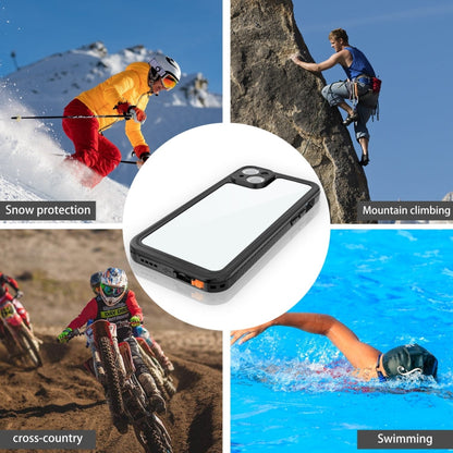 Pour iPhone 15 Plus Étui de protection RedPepper antichoc étanche IP68 PC + TPU (noir)