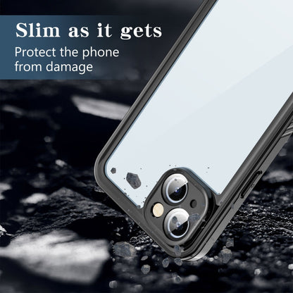Pour iPhone 15 Plus Étui de protection RedPepper antichoc étanche IP68 PC + TPU (noir)